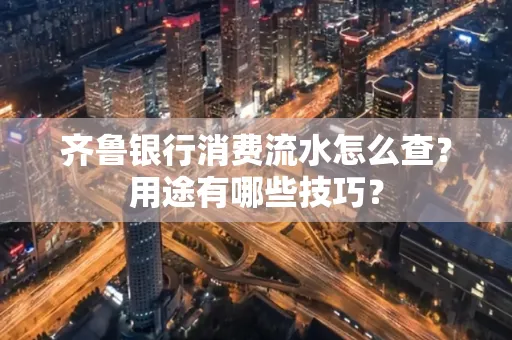齐鲁银行消费流水怎么查?用途有哪些技巧?